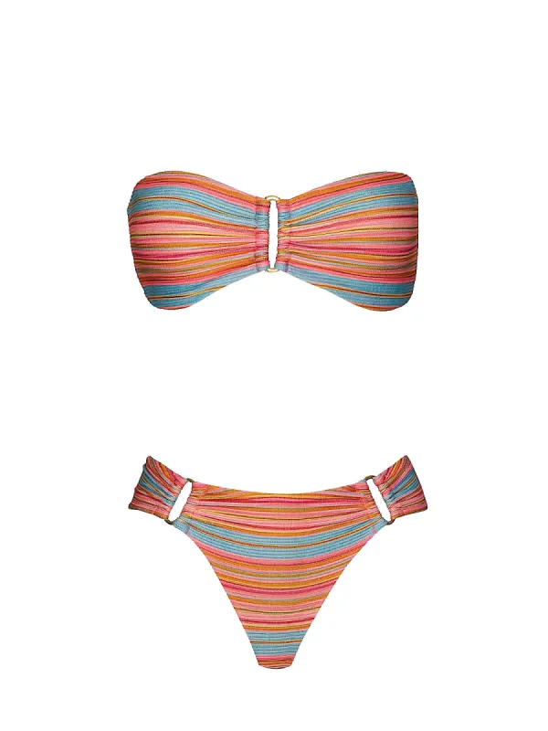 Detail Bandeau-Detail Fanned Bikini sold by SWORLD Inc