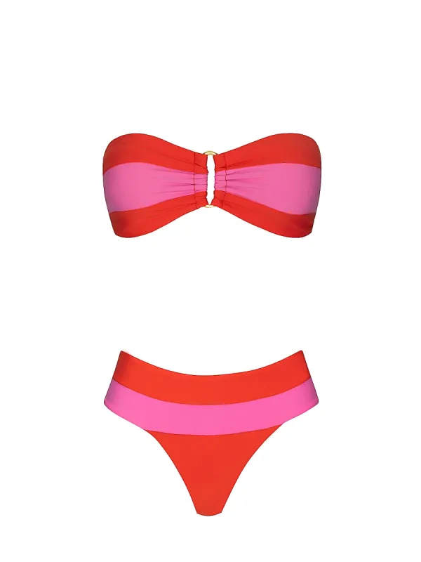 Detail Bandeau-Banded Bikini sold by SWORLD Inc