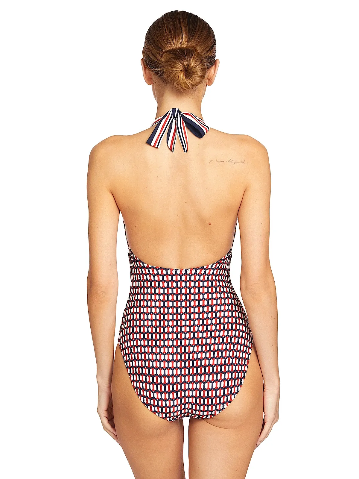 Simone V-Neck One-Piece sold by SWORLD Inc product image thumbnail 2