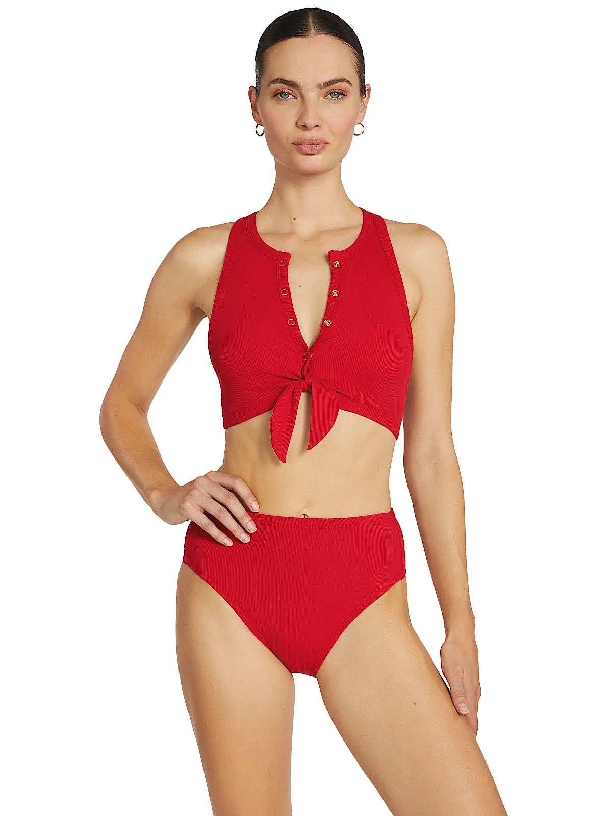 Amy Tank Bra-Amy High Waist Bikini sold by SWORLD Inc