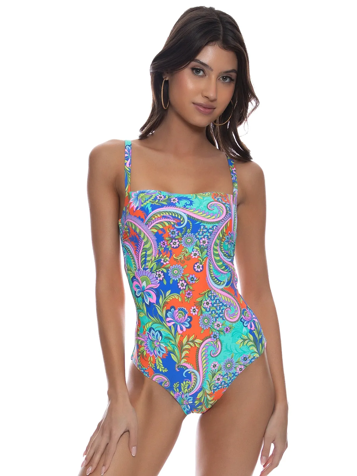 Square Neck Laced Up One-Piece sold by SWORLD Inc product image thumbnail 4
