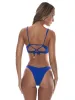 Underwire Plunge-High Leg Bikini sold by SWORLD Inc