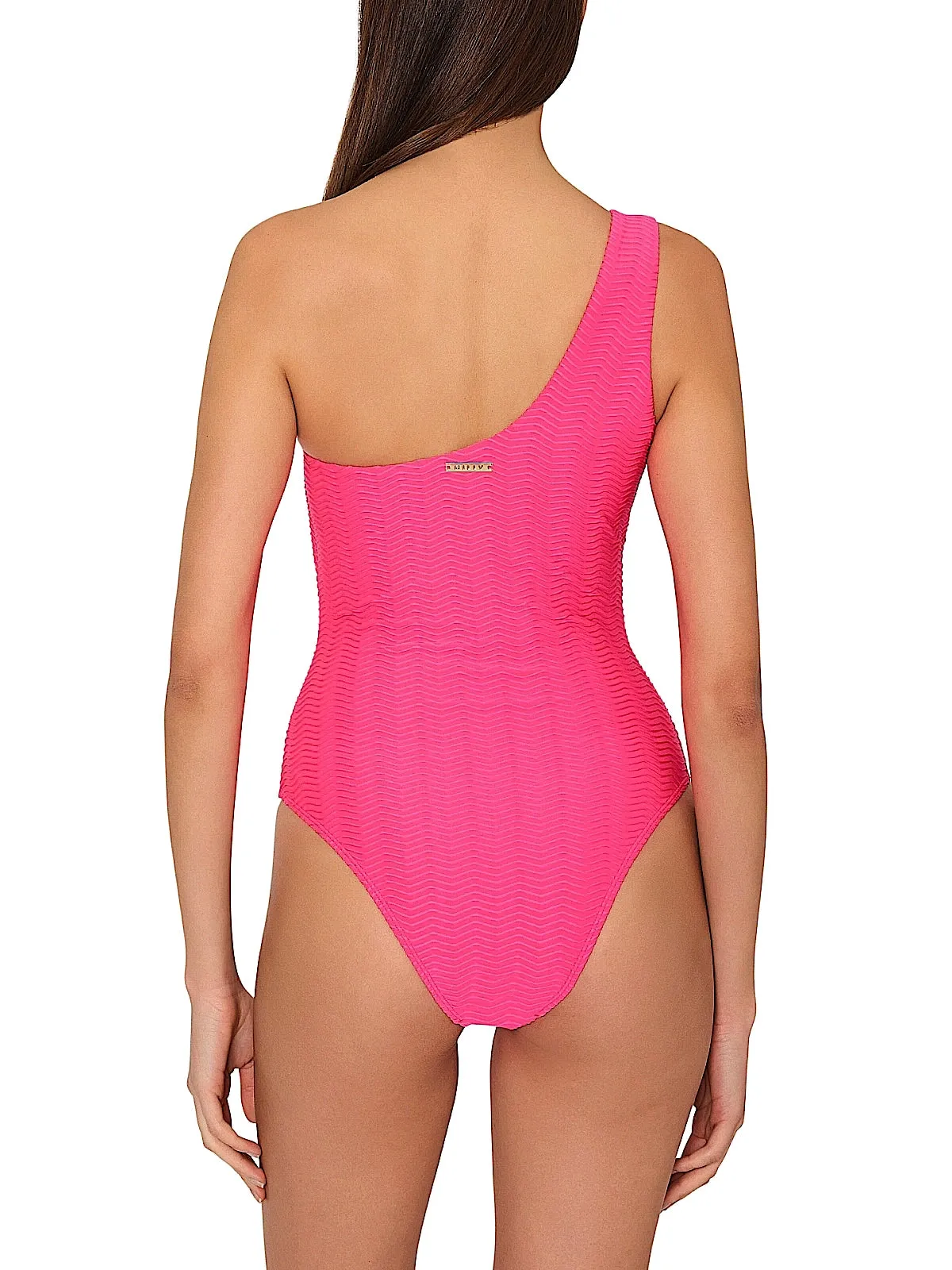 Joni Textured Chevron One Shoulder One-Piece sold by SWORLD Inc product image thumbnail 4