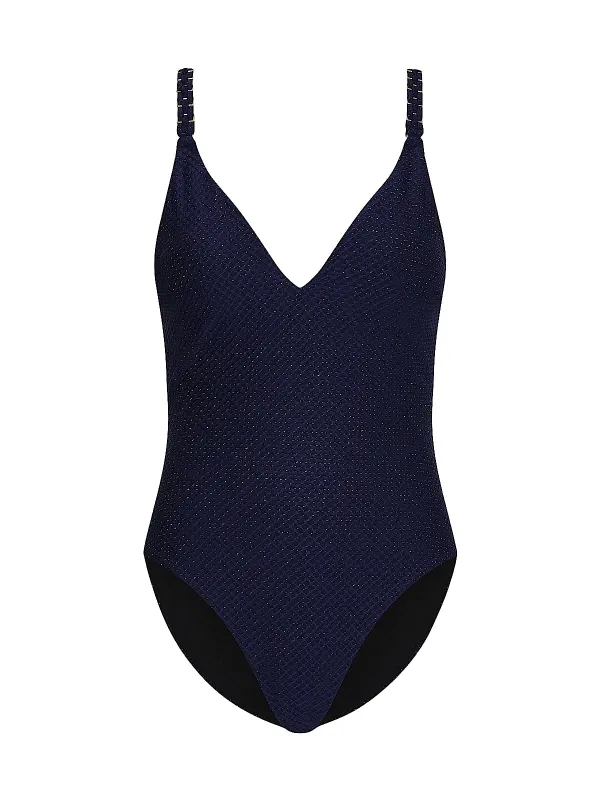 Shimmer Texture Gold Braided One-Piece sold by SWORLD Inc