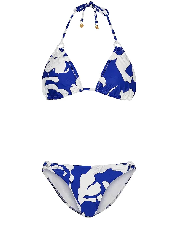 Lily Silhouette Triangle-Lily Silhouette Ring Bikini sold by SWORLD Inc