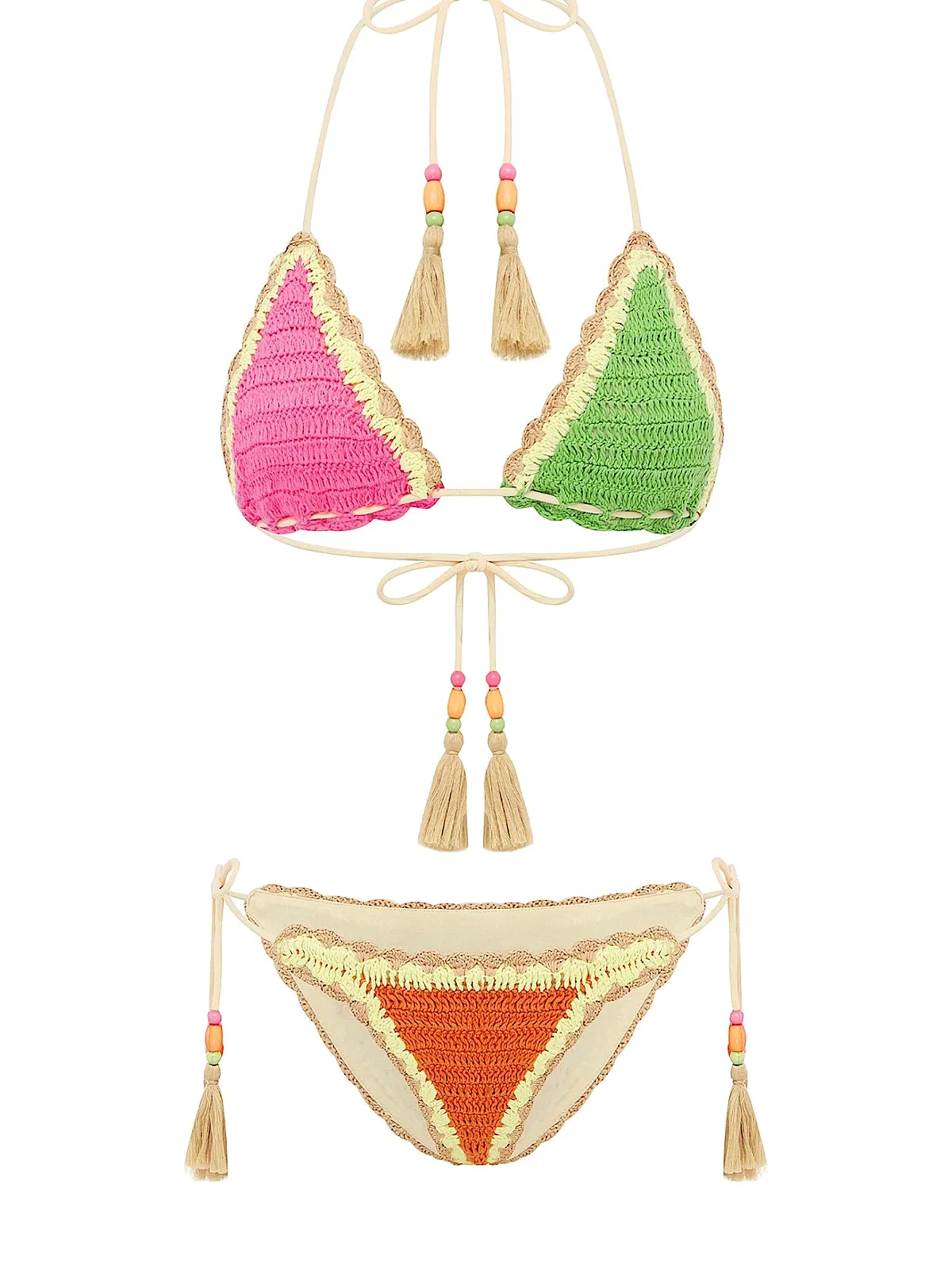 The Crochet Tri-The Crochet Tie Pant sold by SWORLD Inc