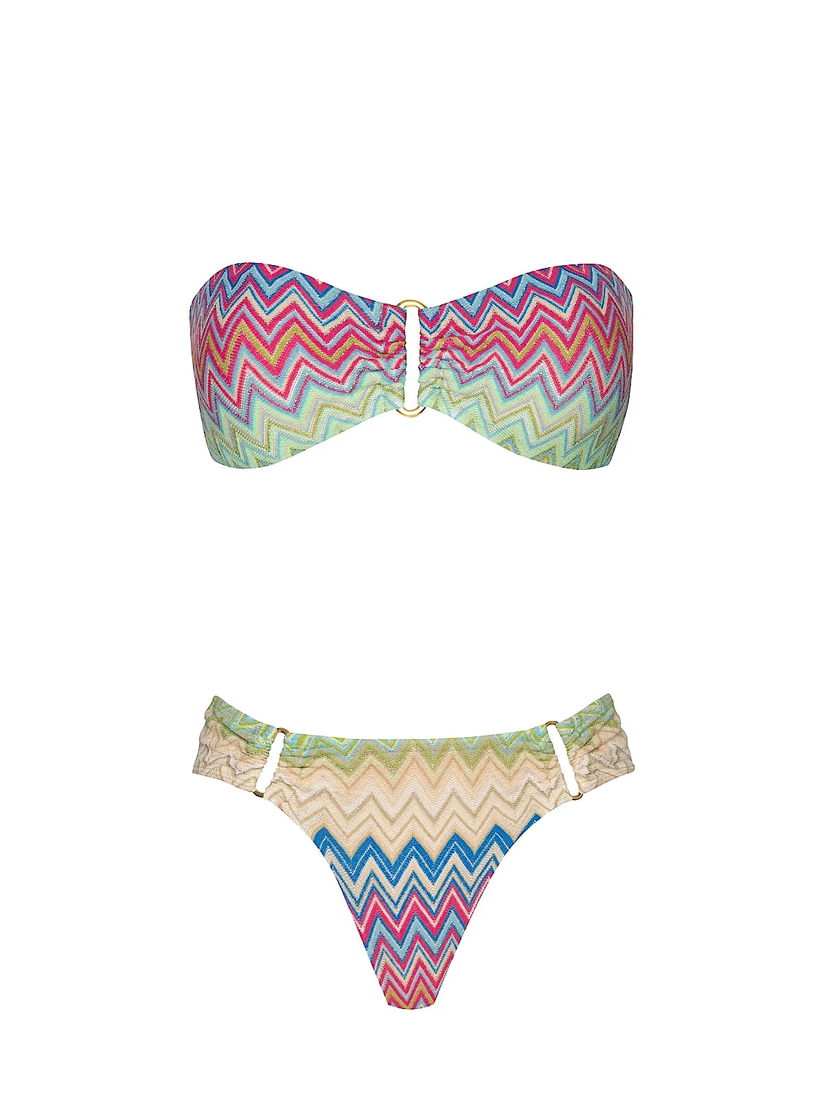 Detail Bandeau-Detail Fanned Bikini sold by SWORLD Inc