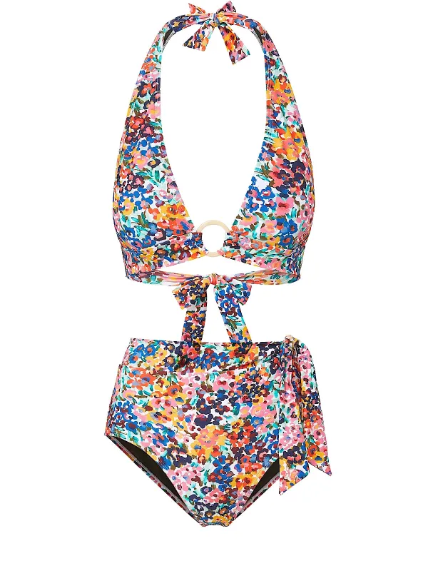 Erin-Side Tie High Waist Bikini sold by SWORLD Inc