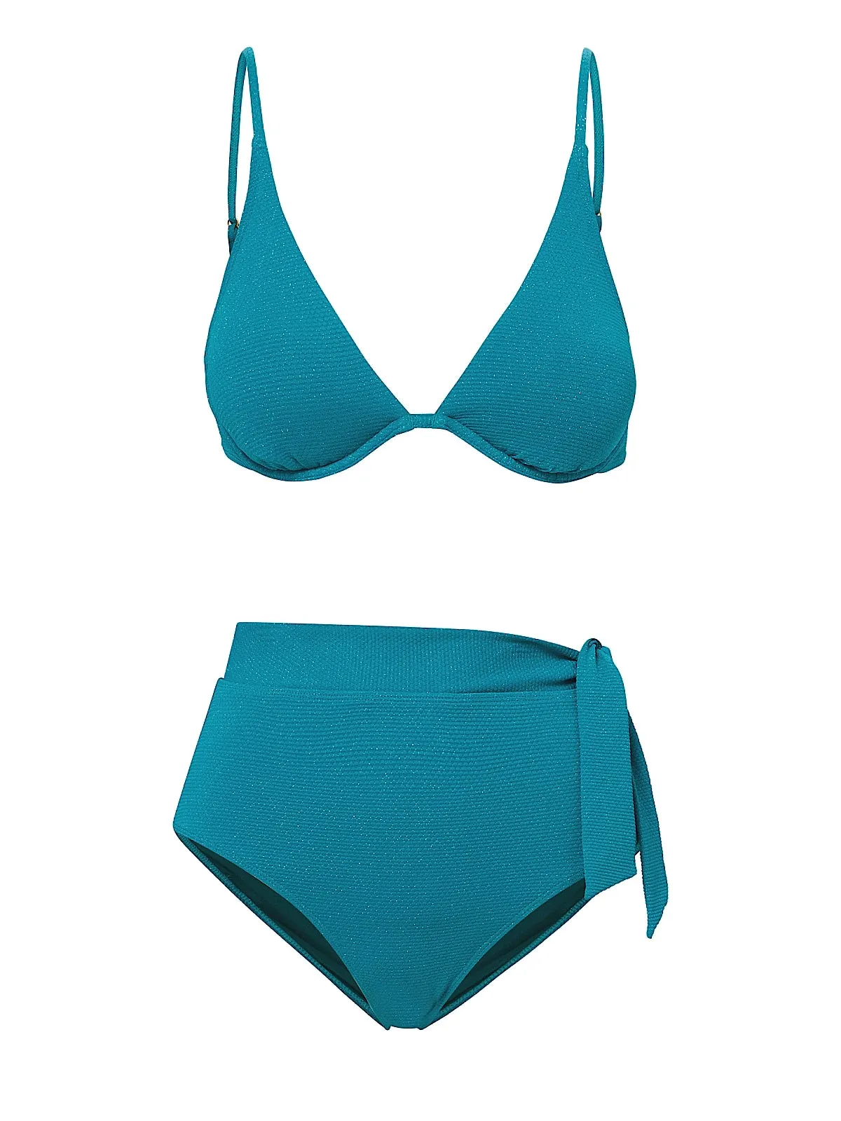 Leah-Side Tie High Waist Bikini sold by SWORLD Inc