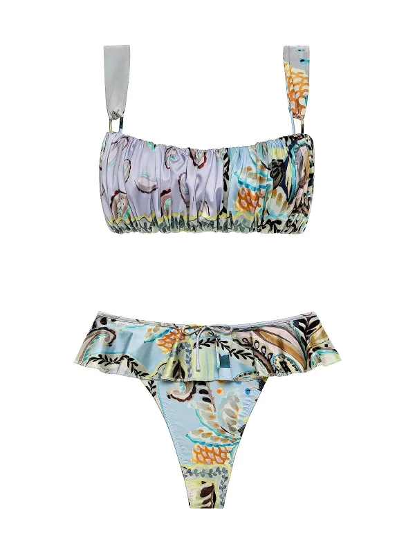 Victoria-Tamarindo Ruffle Bikini made by Montce
