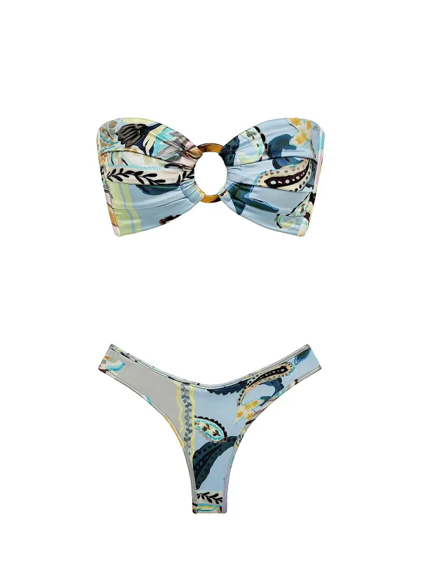 Tori Ties Bandeau-Lulu Bikini sold by SWORLD Inc