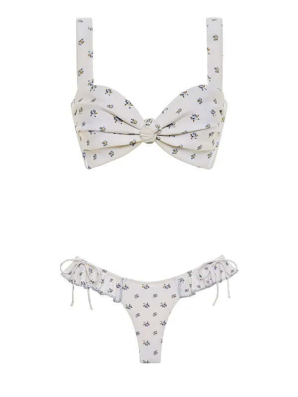 Hayden-Uno Ruffle Bows Bikini sold by SWORLD Inc