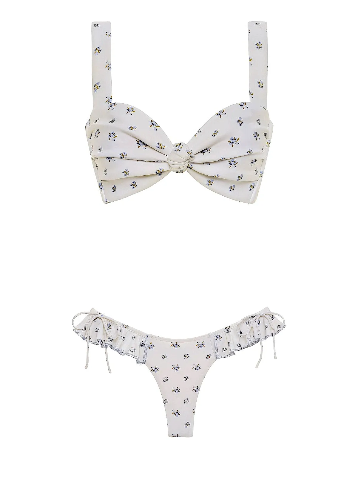 Hayden-Uno Ruffle Bows Bikini sold by SWORLD Inc