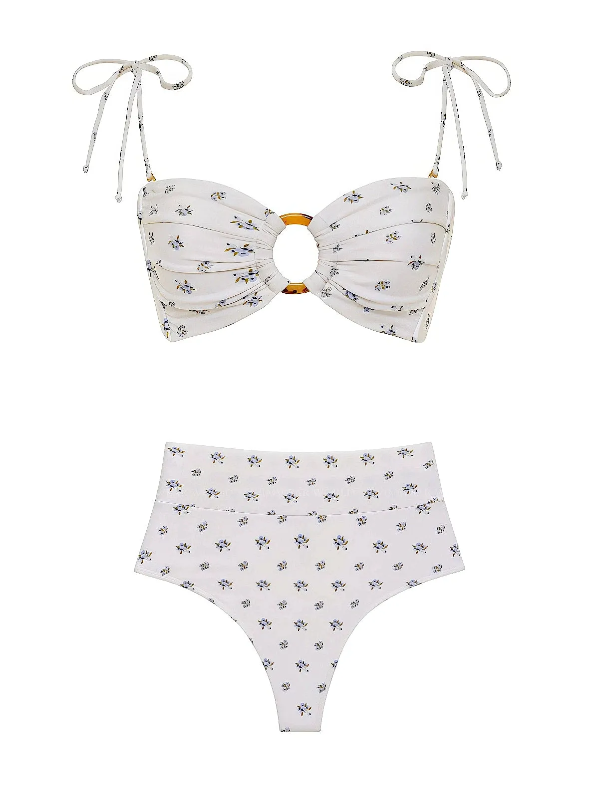 Tori Ties Bandeau-Added Coverage High Rise Bikini sold by SWORLD Inc product image thumbnail 3