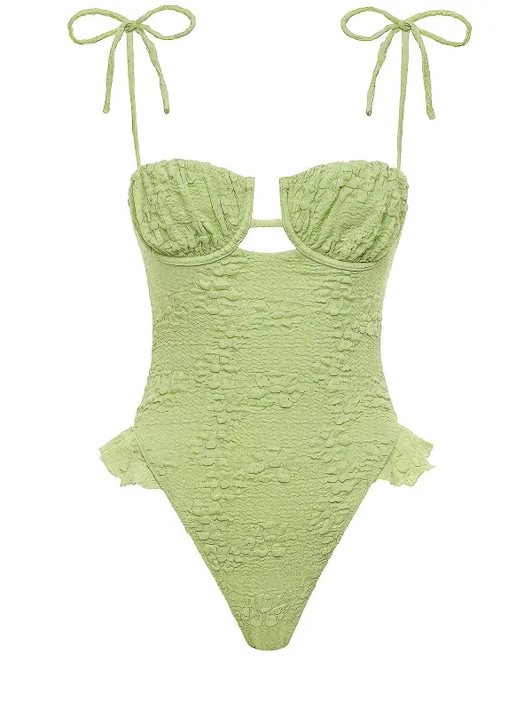 Petal Ruffle One-Piece sold by SWORLD Inc