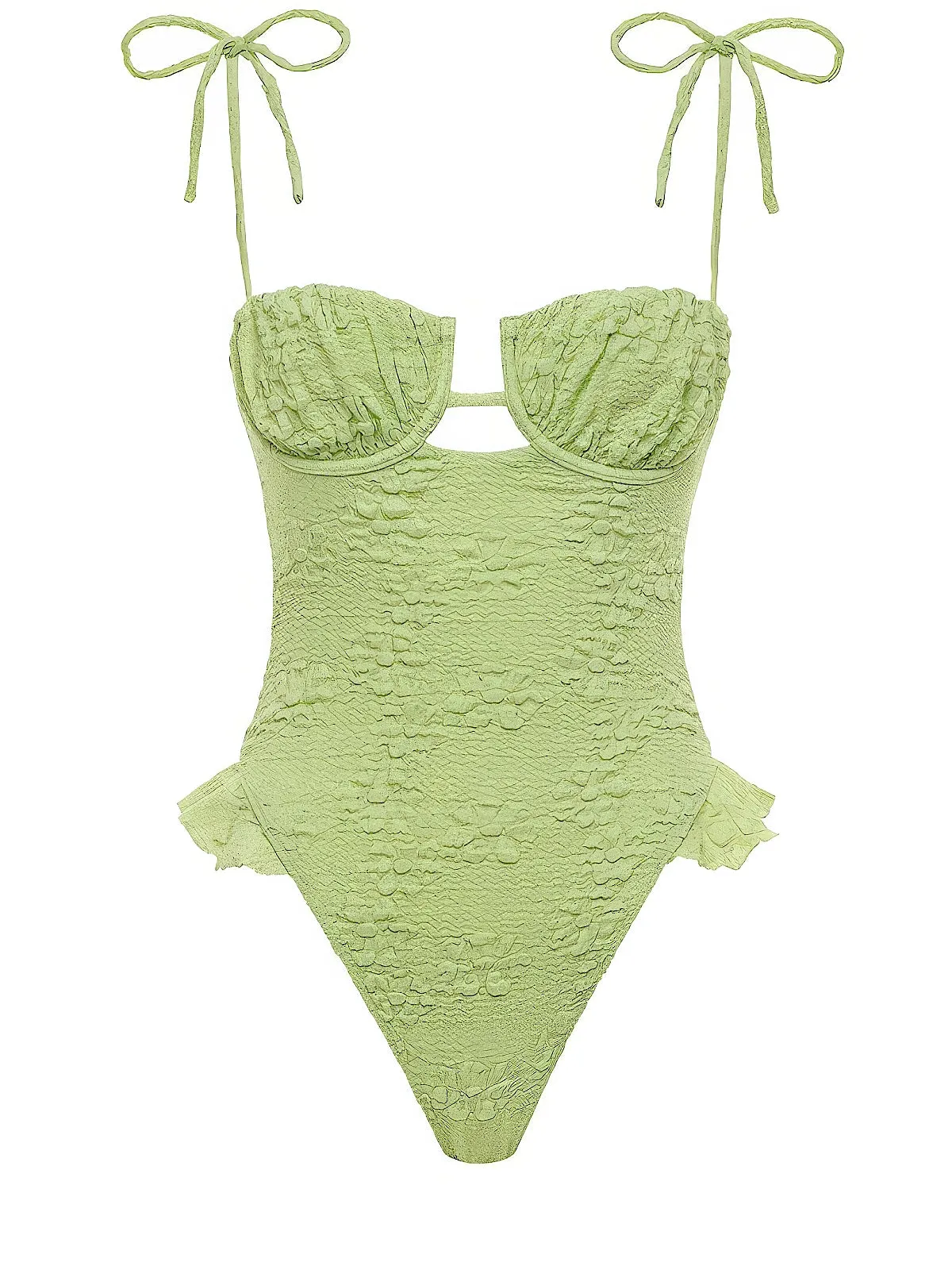 Petal Ruffle One-Piece sold by SWORLD Inc