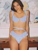 Petal Wide Straps-Lulu Lulu Gingham Ballet Bikini sold by SWORLD Inc