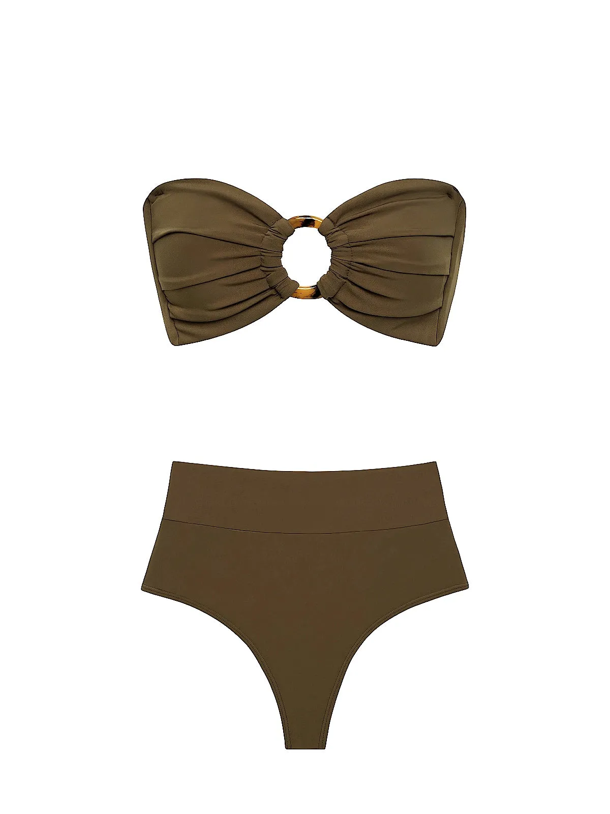 Tori Ties Bandeau-High Rise Bikini sold by SWORLD Inc