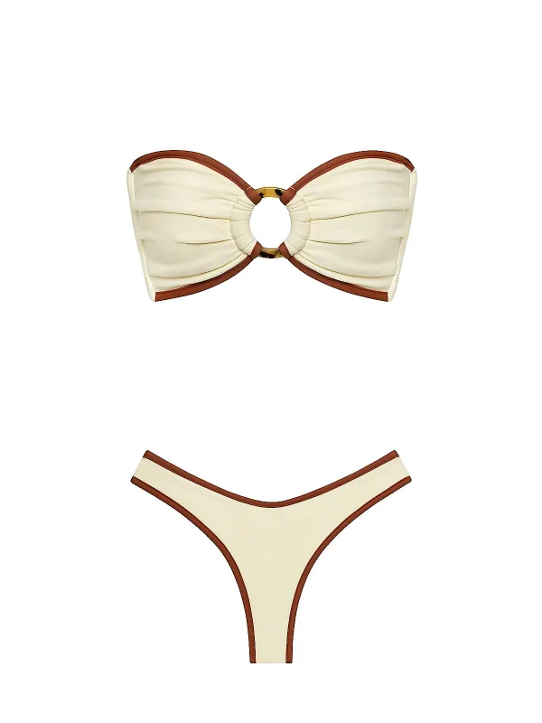 Tori Ties Bandeau-Lulu Bikini sold by SWORLD Inc