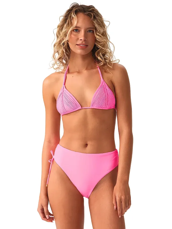 Isla Triangle-Ruched High Waist Bikini sold by SWORLD Inc