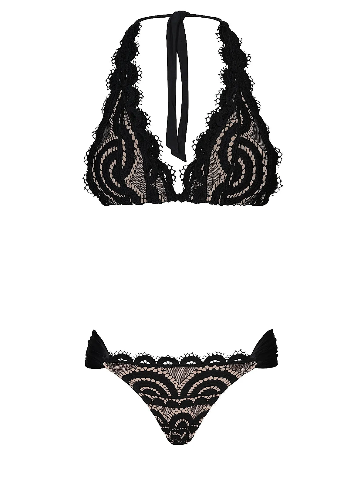 Lace Halter-Lace Fanned Bikini sold by SWORLD Inc product image thumbnail 3