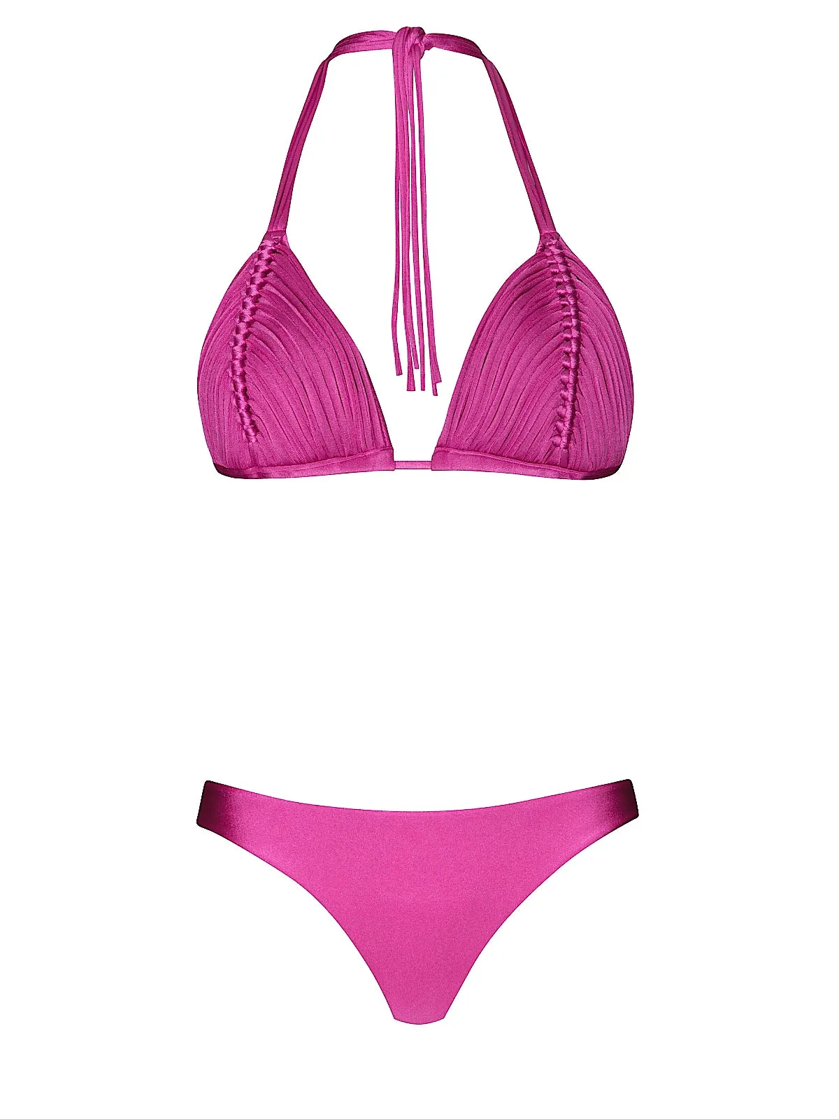 Isla Triangle-Basic Ruched Bikini sold by SWORLD Inc