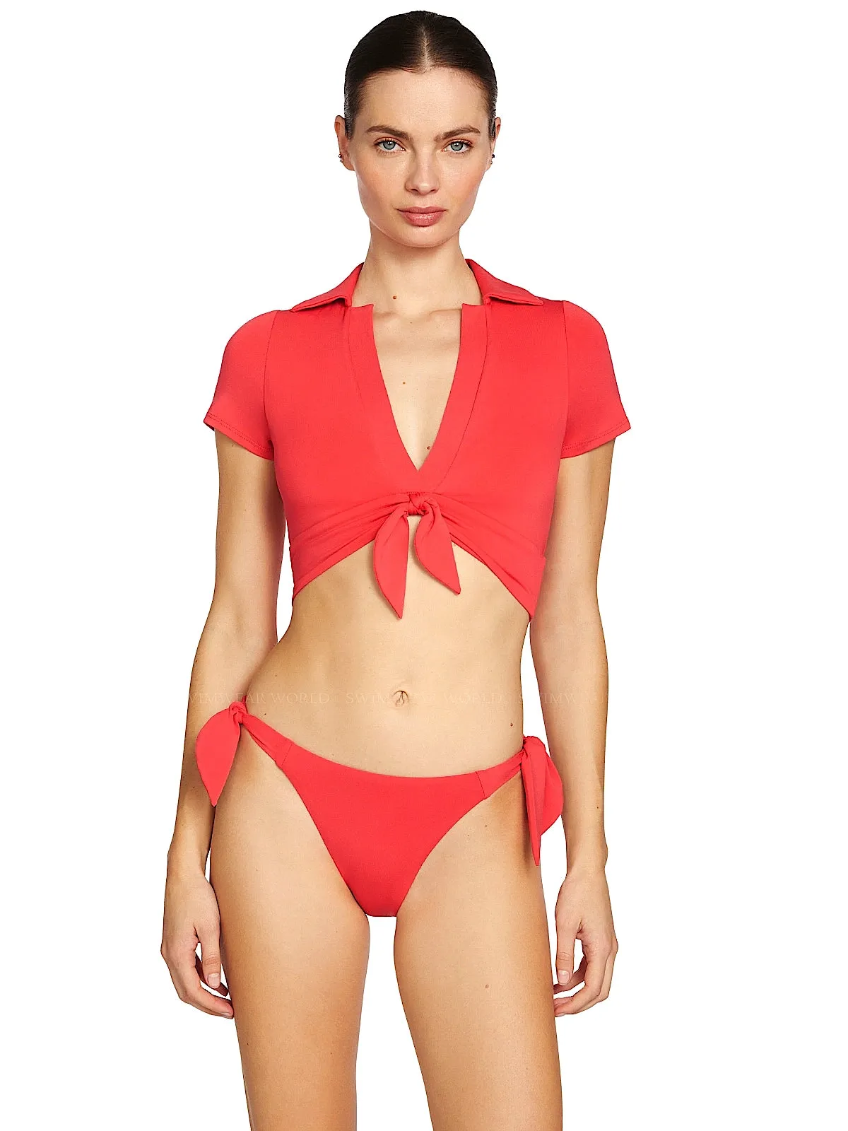 Ava T-Shirt Plunge-Ava Tie Side Bikini sold by SWORLD Inc