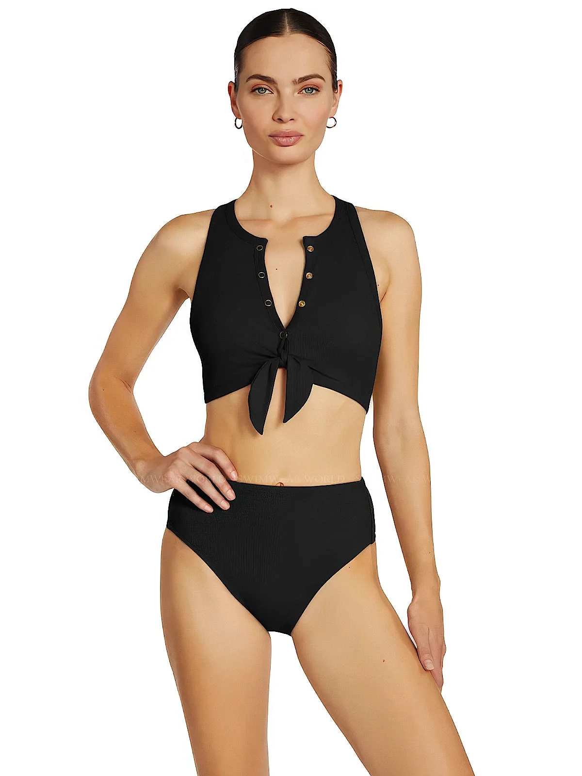 Amy Tank-Amy High Waist Bikini sold by SWORLD Inc