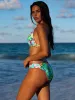 Wavy Triangle Halter-Wavy Ruched Back Bikini sold by SWORLD Inc
