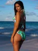 Wavy Triangle Halter-Wavy Ruched Back Bikini sold by SWORLD Inc