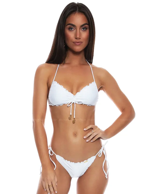 Wavey Tunnel Bandeau-Wavey Ruched Bikini sold by SWORLD Inc