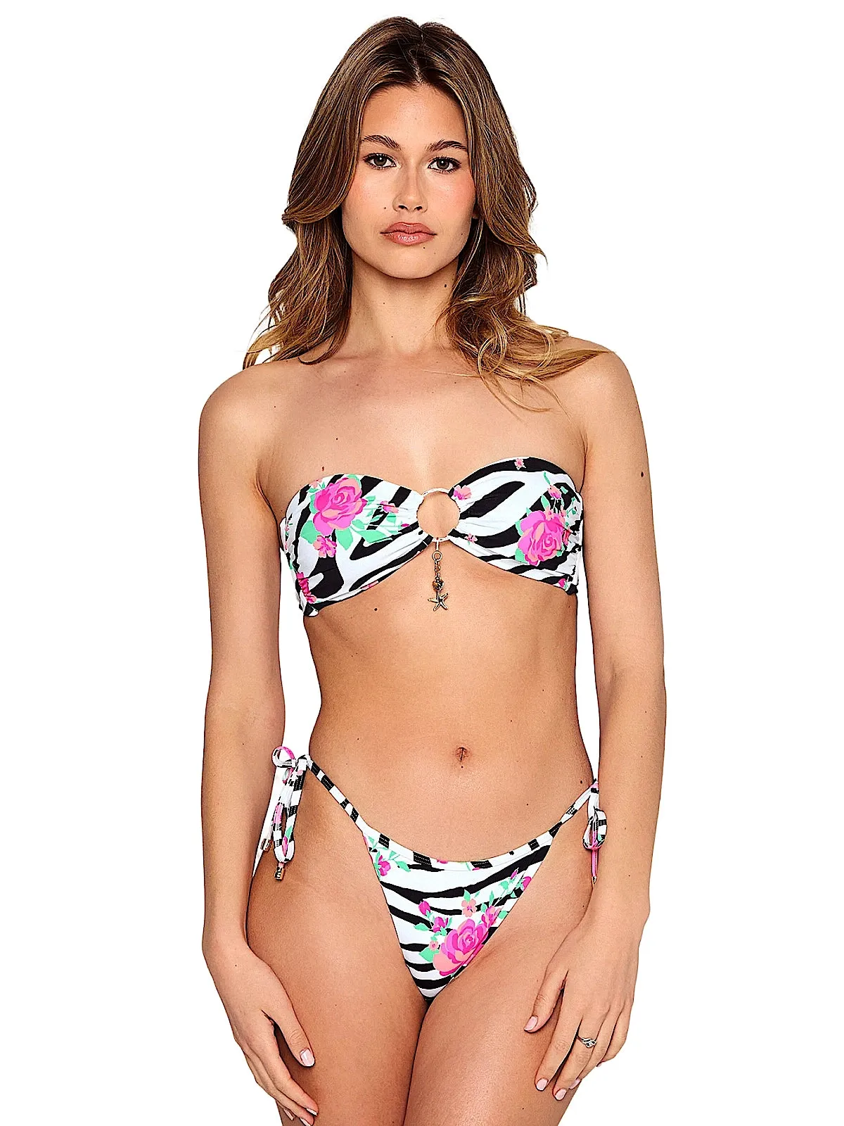 Bethany Bandeau-Constance Tie Side Bikini sold by SWORLD Inc