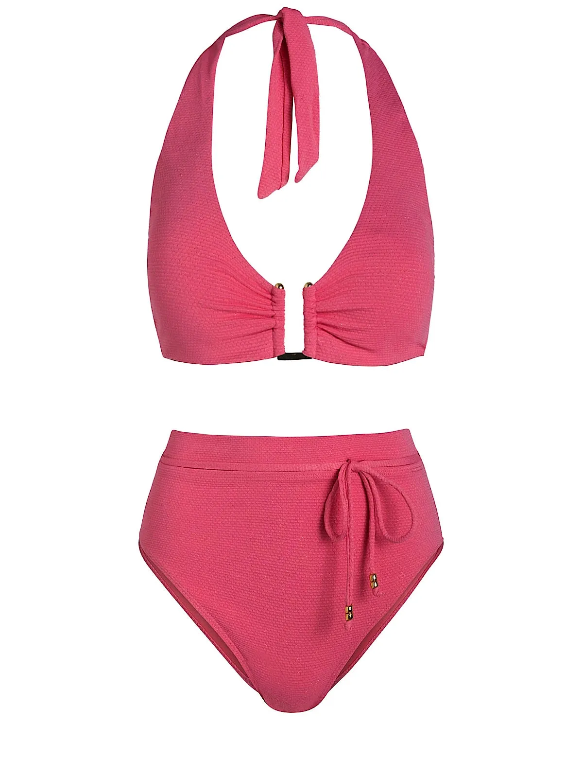 Shana-Belted High Waist High Leg Bikini sold by SWORLD Inc