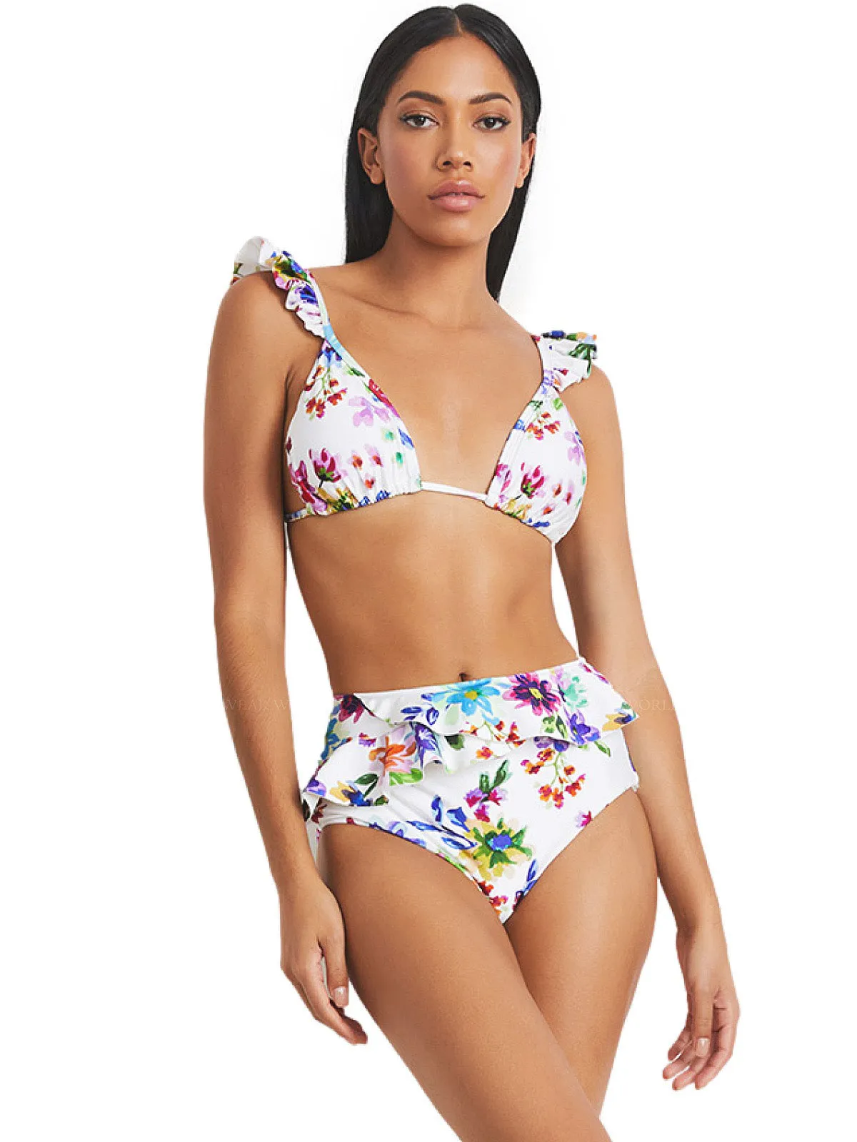 Bloom Ruffle Bikini sold by SWORLD Inc