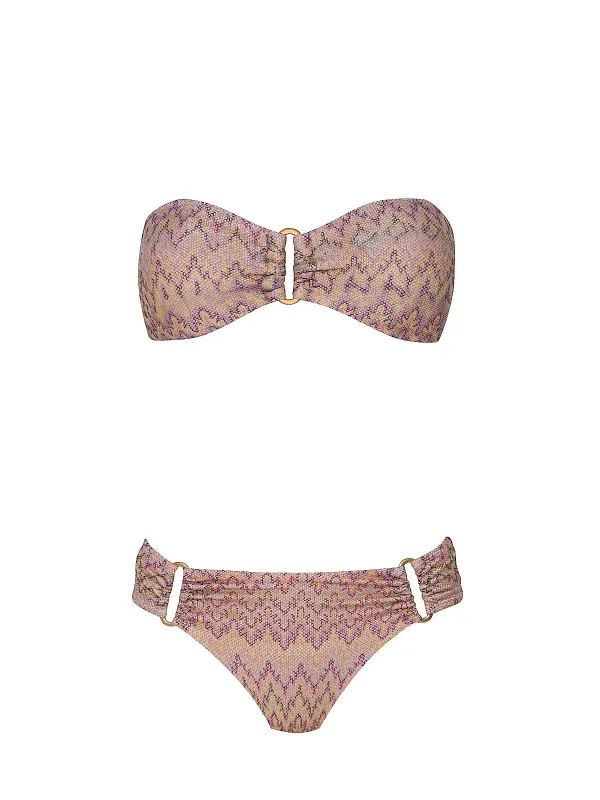 Detail Bandeau-Detail Fanned Bikini sold by SWORLD Inc