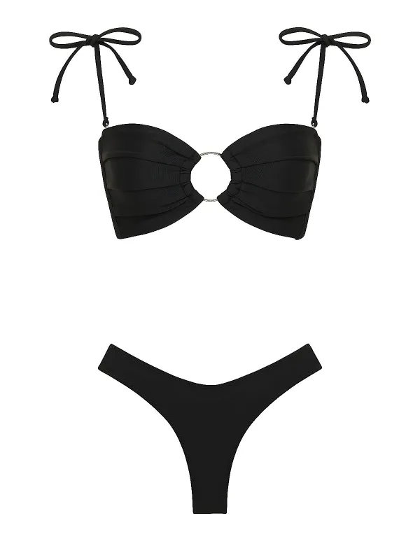 Tori Ties Bandeau-Lulu Bikini sold by SWORLD Inc