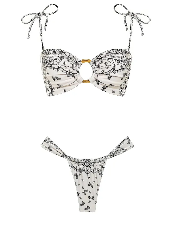 Tori Ties Bandeau-Sandra Bikini sold by SWORLD Inc