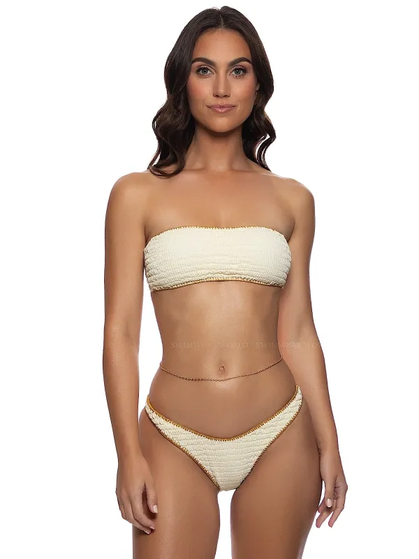 Luxe Stitch Free From Bandeau-Luxe Stitch High Leg Bikini sold by SWORLD Inc