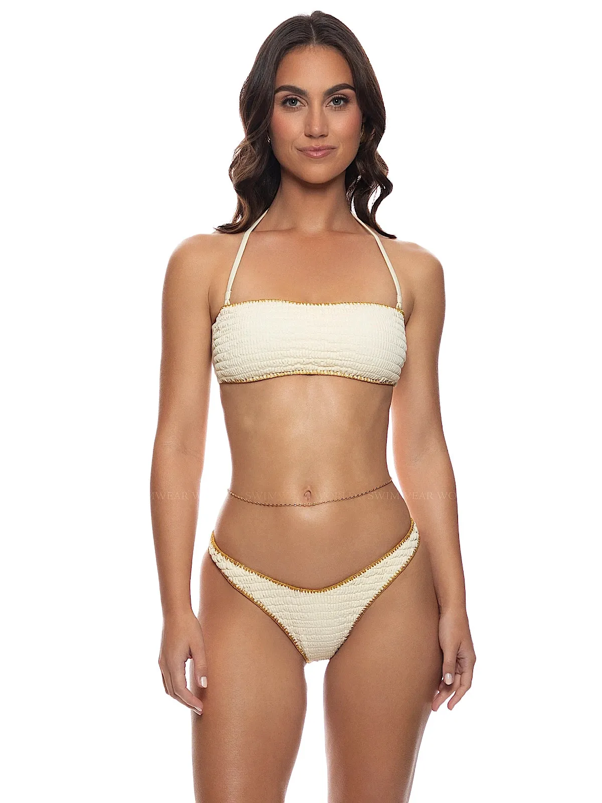 Luxe Stitch Free From Bandeau-Luxe Stitch High Leg Bikini sold by SWORLD Inc product image thumbnail 4