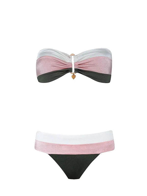 Detail Bandeau-Banded Bikini sold by SWORLD Inc