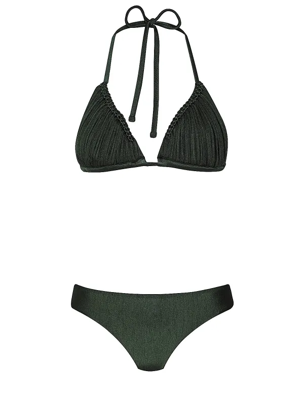 Skyla Triangle-Basic Ruched Bikini sold by SWORLD Inc