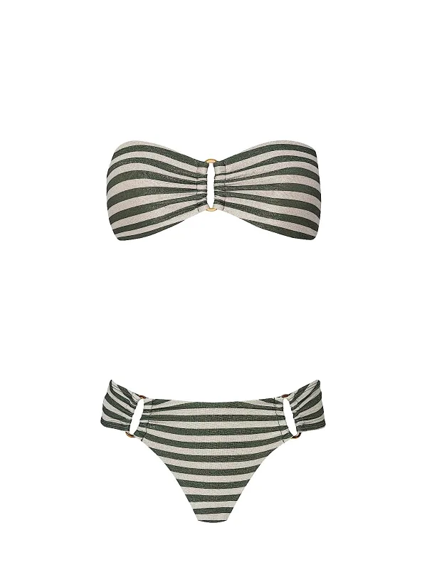 Detail Bandeau-Detail Fanned Bikini sold by SWORLD Inc
