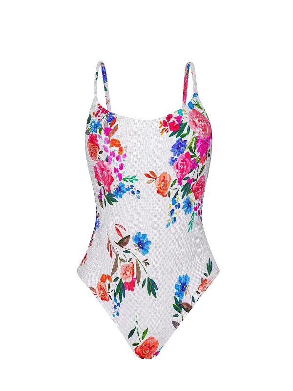Smocked Elodie One-Piece made by PQ Swim