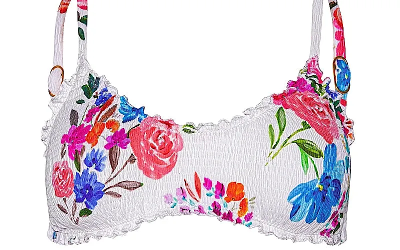 Smocked Lettuce Edge-Smocked High Waist Bikini sold by SWORLD Inc product image thumbnail 2