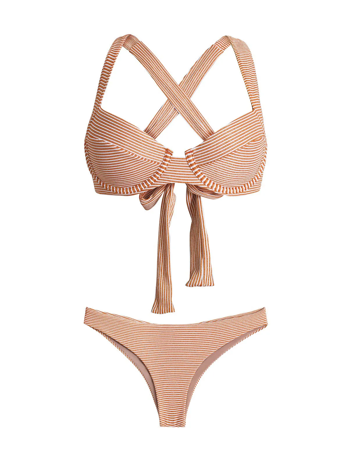 Perla Halter-Basic Ruched Bikini sold by SWORLD Inc product image thumbnail 3