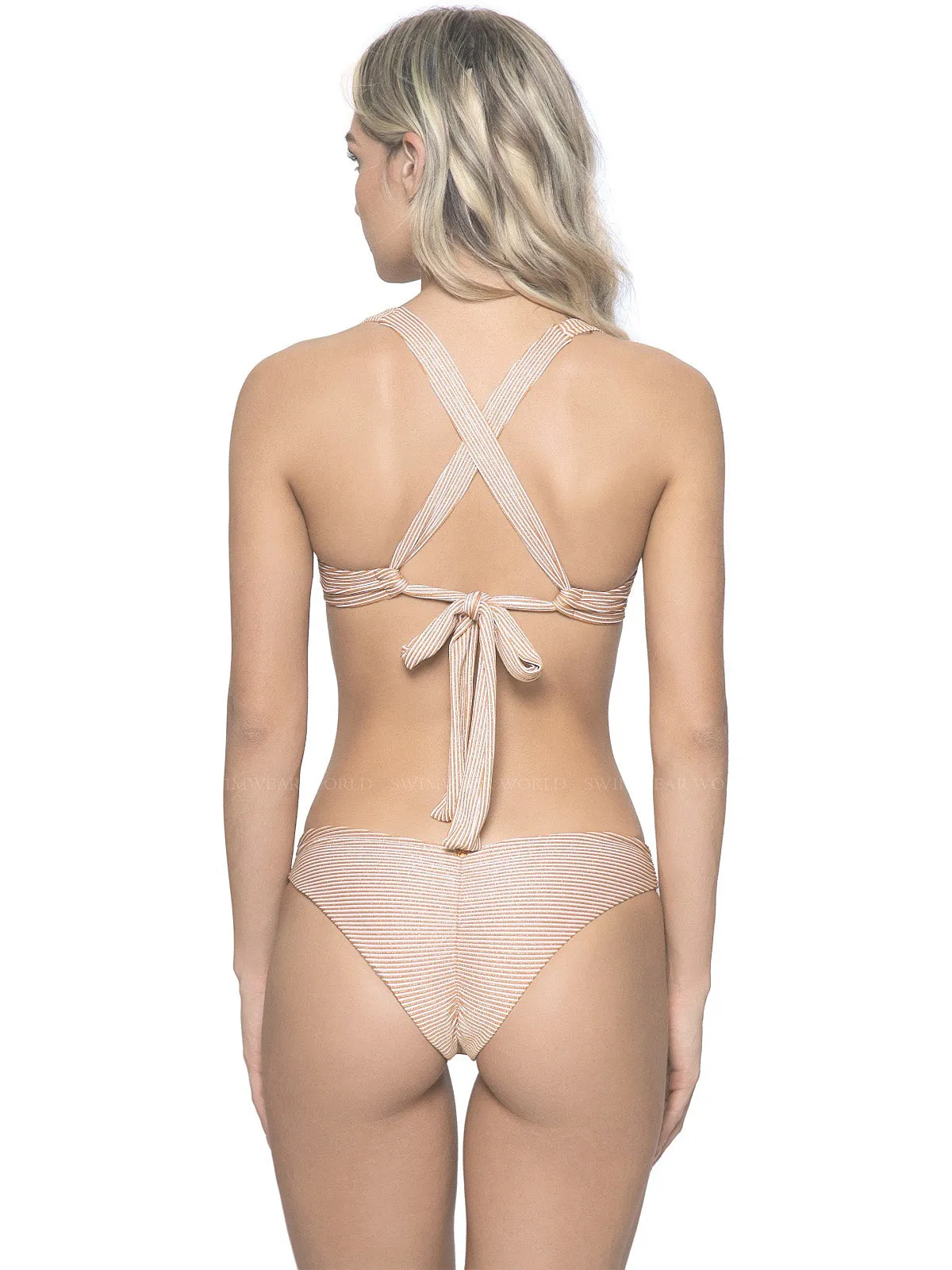 Perla Halter-Basic Ruched Bikini sold by SWORLD Inc product image thumbnail 2