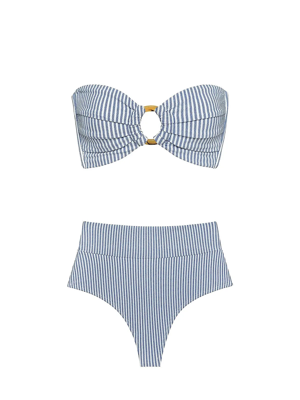 Tori Ties Bandeau-Added Coverage High Rise Bikini sold by SWORLD Inc product image thumbnail 4