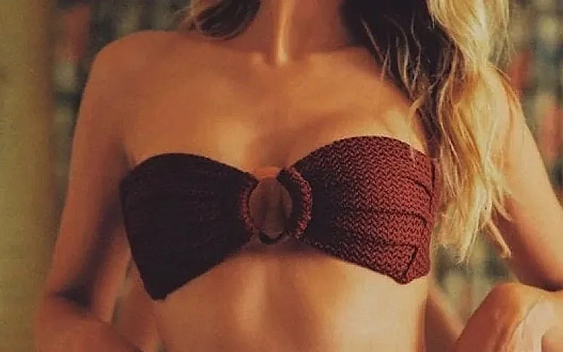 Tori Ties Bandeau-Tamarindo Ruffle Bikini sold by SWORLD Inc product image thumbnail 4