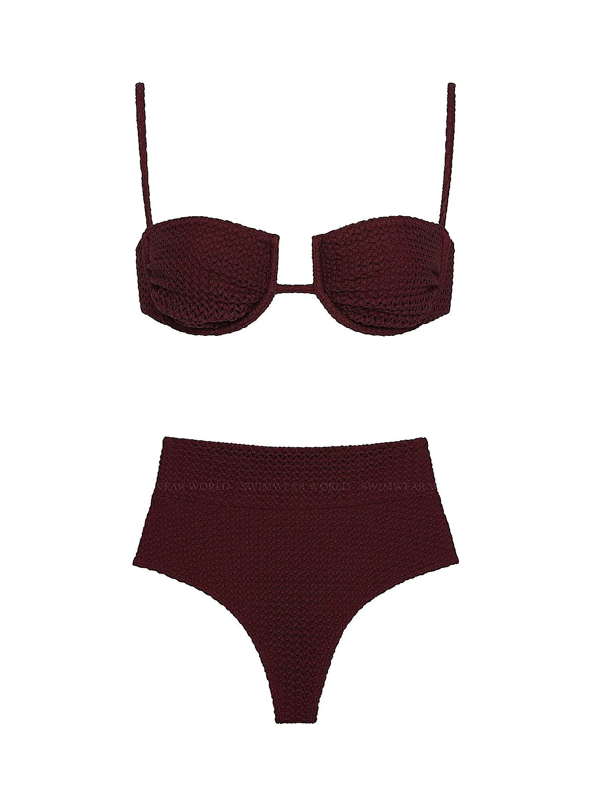 Simonette-Added Coverage High Rise Bikini sold by SWORLD Inc product image thumbnail 4