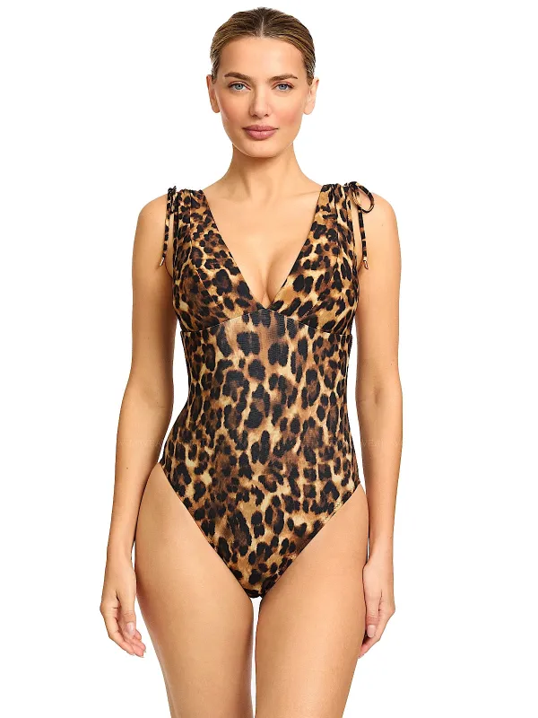 Olivia V Plunge One-Piece sold by SWORLD Inc
